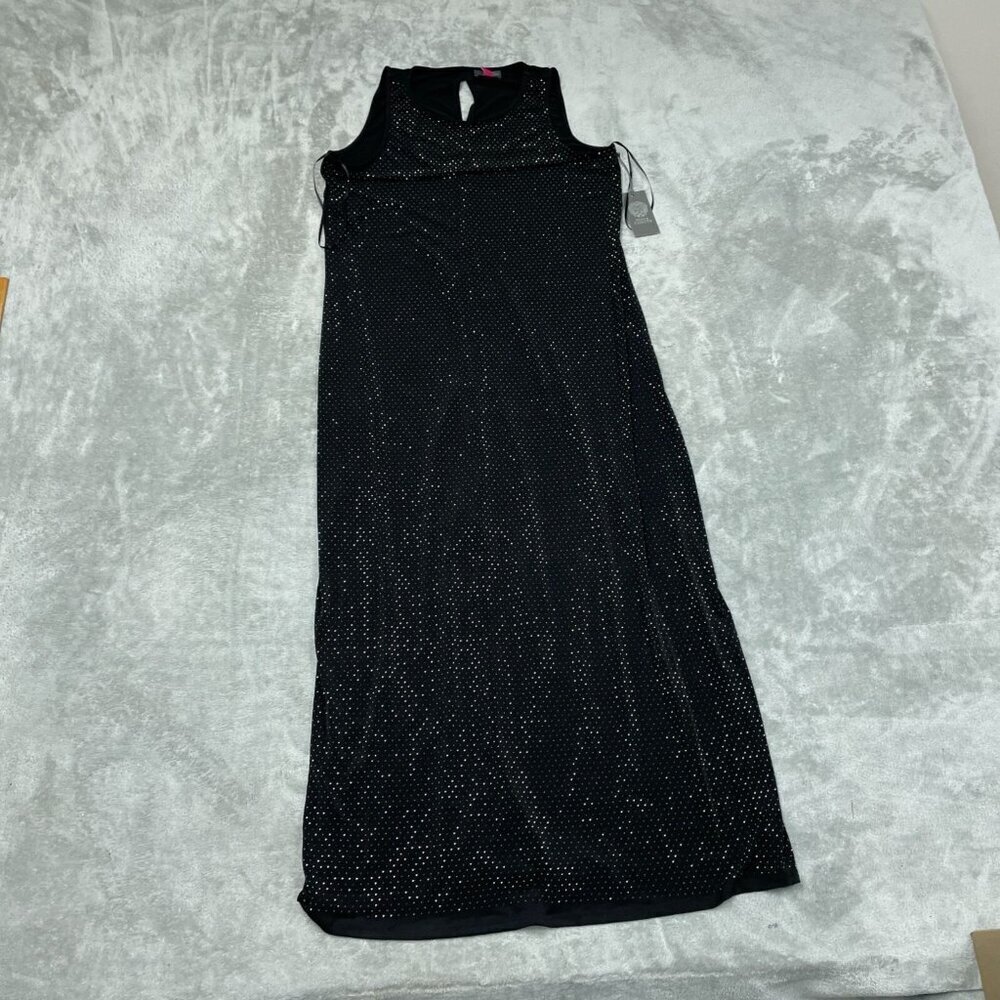 Vince Camuto Black Sleeveless Maxi Dress L NWT 6368